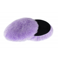 155 мм - Полировальник шерстяной на Липучке RO (ворс 23мм) А302 PURPLE WOOL PAD RO (velcro)