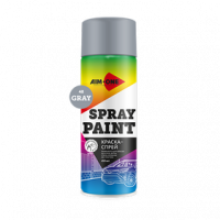 Краска-спрей серая AIM-ONE 450 мл (аэрозоль).Spray paint gray  450ML SP-G48