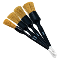 DBRNS SET Набор кистей для детейлинга, натуральная щетина NATURAL BRISTLE DETAILING BRUSH SET (16, 22, 27, 35мм)