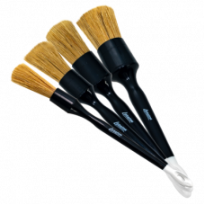 DBRNS SET Набор кистей для детейлинга, натуральная щетина NATURAL BRISTLE DETAILING BRUSH SET (16, 22, 27, 35мм)