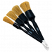 DBRNS SET Набор кистей для детейлинга, натуральная щетина NATURAL BRISTLE DETAILING BRUSH SET (16, 22, 27, 35мм)