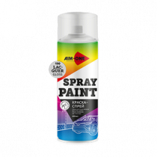 Краска-спрей лак глянцевый AIM-ONE 450 мл (аэрозоль).Spray paint  lacquer gloss 450ML SP-GL190