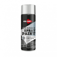 Краска-спрей супер-хром AIM-ONE 450 мл (аэрозоль).Spray paint  chrome 450ML SPC-450