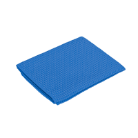 WAFFLE CLEANING TOWEL Полотенце для протирки  оверлоченное 60*40 см, Синее, 310гр/м2 для сушки авто