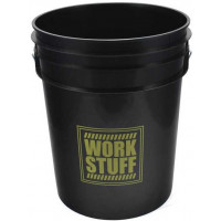Ведро Work Stuff 20л с решеткой - грязеуловителем , цв. черный (Rinse)