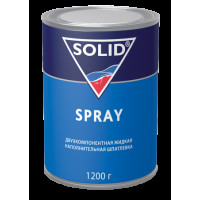 319.1200 SOLID SPRAY - (фасовка 1200 гр.) двухкомпонентная жидкая наполнительная шпатлевка