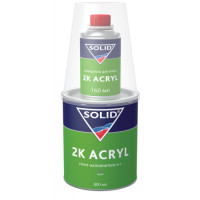 331.0963 SOLID 2K ACRYL (800+160мл) - наполнительный грунт 5+1, цвет: серый (в комп. с отвердит.)