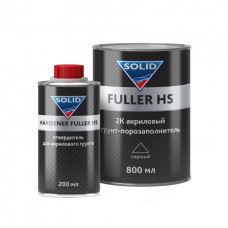 531.8022.02 SOLID PROF FULLER HS BLACK (800+200 мл) - грунт-наполнитель 4+1, цвет: черный  (в комп. с отвердит.)