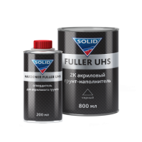 532.0804 SOLID PROF FULLER UHS BLACK (800 + 200 мл) - акрил.грунт, цв: черный (в комп. с отв.)