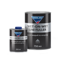 535.7525.1 SOLID PROF WET-ON-WET GREY UNI FULLER (750+250мл.) - грунт мокрый по мокрому, серый