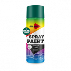 Краска-спрей темно-зеленая AIM-ONE 450 мл (аэрозоль).Spray paint  green 450ML SP-DGR13