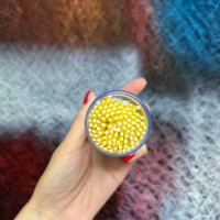 A1 Paint Touch-up Microbrush Yellow -аппликатор с кисточкой для сколов 1,5мм,жёлтый,100 шт