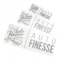 Наклейка Auto Finesse двойная, вырезанная, цв. черный, 12,5х29,5 см