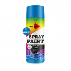 Краска-спрей бриллиантово-голубая AIM-ONE 450 мл (аэрозоль).Spray paint sky blue 450ML SP-BSB133