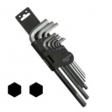 6030409 BOVIDIX Набор ключей шестигранных, 85-160 мм, хром,  средние, 9 штук