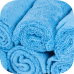 PROFI-MICROFASERTUCH BLAU Микрофибра салфетка 40*40 см, голубая, 400гр, комплект 300 шт. Au-241