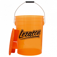 Прозрачное ведро для мойки автомобилей с сепаратором (оранжевое) 20л LERATON BUCKET BW2