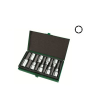 Набор бит шестигр. под головку 1/2" 9пр. 4-17мм 80мм TOPTUL (GAAD0905)