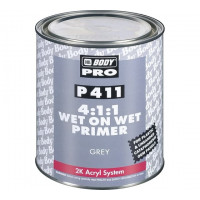 Грунт Body P411 WET ON WET (сер.) (1л)++Отвердитель HB BODY H729 (норм.) (0,25л)