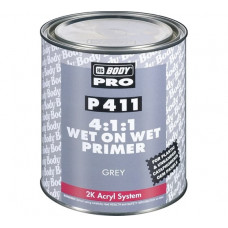 Грунт Body P411 WET ON WET (сер.) (1л)++Отвердитель HB BODY H729 (норм.) (0,25л)