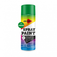 Краска-спрей зеленая AIM-ONE 450 мл (аэрозоль).Spray paint green  450ML SP-GR37