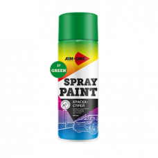 Краска-спрей зеленая AIM-ONE 450 мл (аэрозоль).Spray paint green  450ML SP-GR37