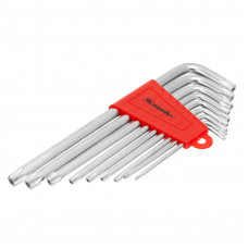 Набор ключей имбусовых Torx , 9 шт, T10-T50, CrV, удлиненных, с сатиновым покрытием Matrix