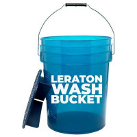 Прозрачное ведро для мойки автомобилей с сепаратором (темно синее) 20л CARWASH LERATON DETAILING BUCKET WBDB