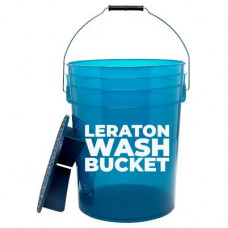 Прозрачное ведро для мойки автомобилей с сепаратором (темно синее) 20л CARWASH LERATON DETAILING BUCKET WBDB