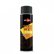 Чернитель покрышек пенный AIM-ONE 650 мл (аэрозоль). TIRE WET  FOAM 650ML AT-500