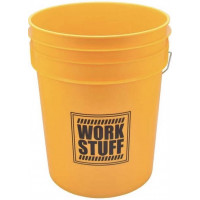 Ведро Work Stuff 20л с решеткой - грязеуловителем, цв.желтый (Wash)