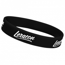 Силиконовый браслет LERATON с логотипом, черный