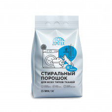 Стиральный порошок для всех типов тканей Zontex (3кг) Снежность