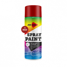 Краска-спрей красная AIM-ONE 450 мл (аэрозоль).Spray paint red  450ML SP-R23