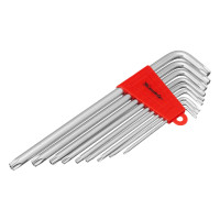 Набор ключей имбусовых Torx , 9 шт, T10-T50, CrV, экстра-длинные с сатинированным покрытием Matrix Набор ключей имбусовых Torx , 9 шт, T10-T50, CrV, экстра-длинные с сатинированным покрытием Matrix