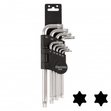 5990409 BOVIDIX Набор ключей TORX, 85-160 мм, хром, средние, 9  штук