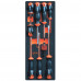 CUSTOR PRO-2-2 Набор отверток  (SL6.5x150,SL5.5x125,SL4.0x100,SL6.5x25,PH2x100,PH1x80,PH0x60, PH2x25, мини отвертка с насадками), 11 предметов в ложементе VCS1/4