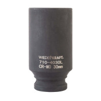 WDK-710-4030L Головка торцевая ударная глубокая 1/2", 6 граней, 30 мм
