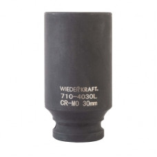 WDK-710-4030L Головка торцевая ударная глубокая 1/2", 6 граней, 30 мм